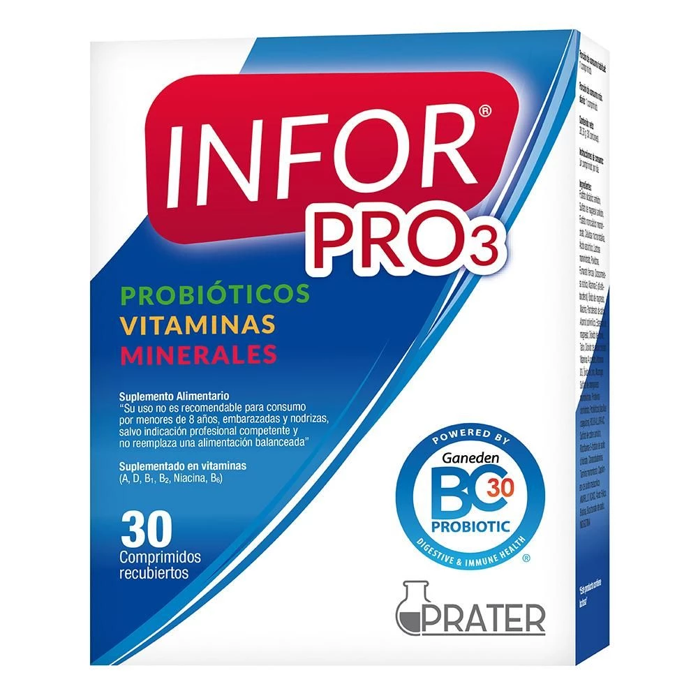 Infor Pro 3 x 30 Comprimidos Recubiertos