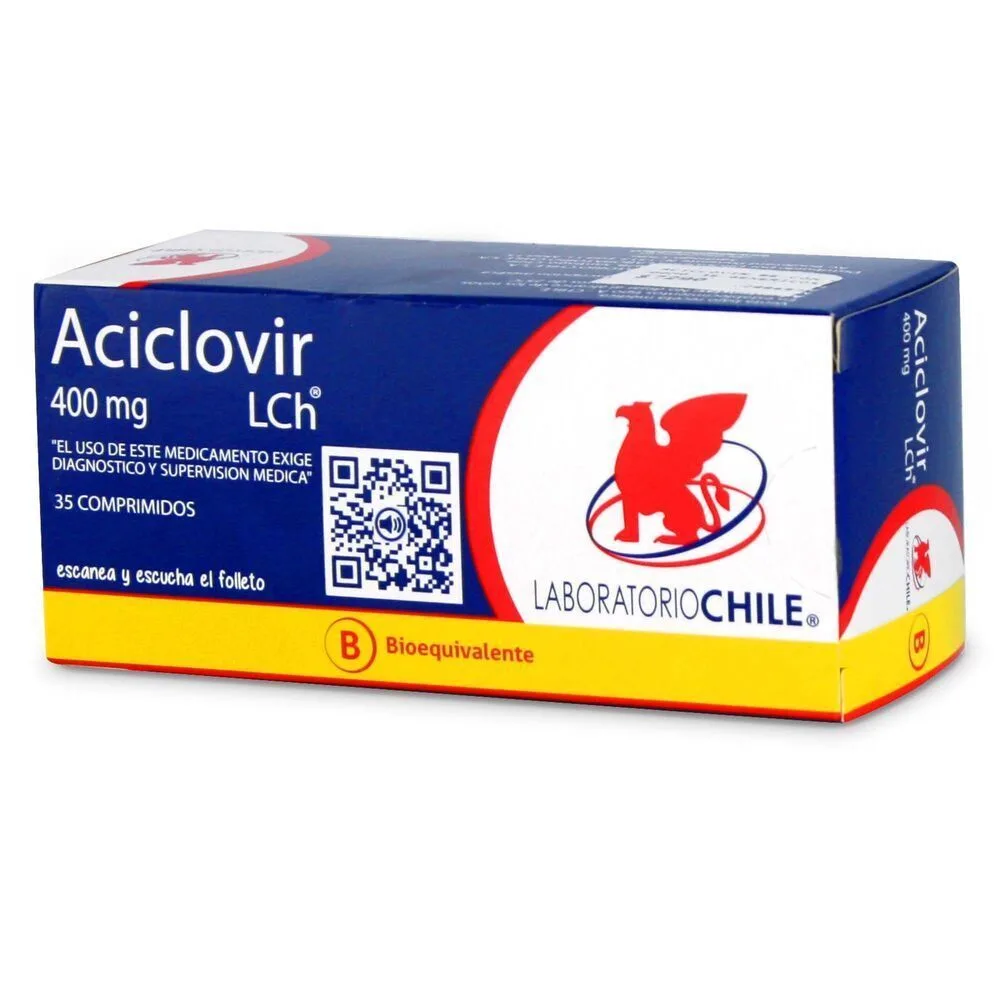 Aciclovir 400 mg x 35 comprimidos Lab Chile (B)