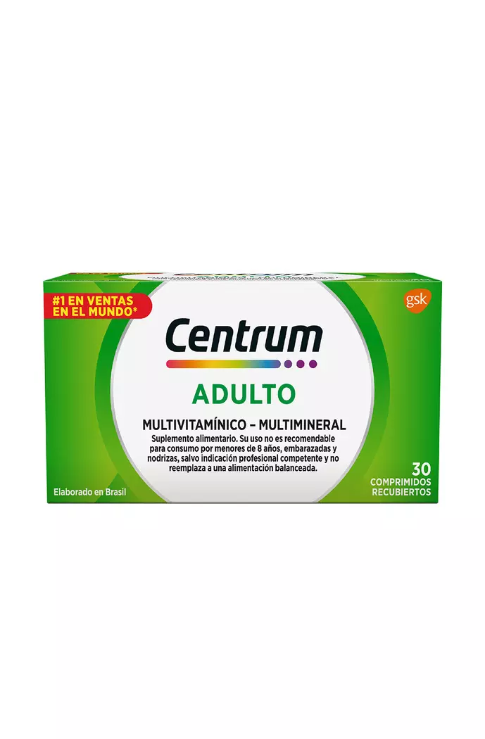 Centrum Adultos Multivitamínico Frasco 30 Comprimidos