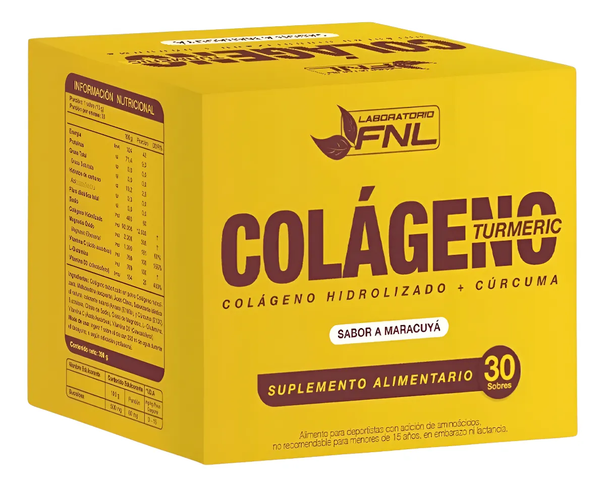 Colageno + Curcuma x 30 sobres Maracuya FNL