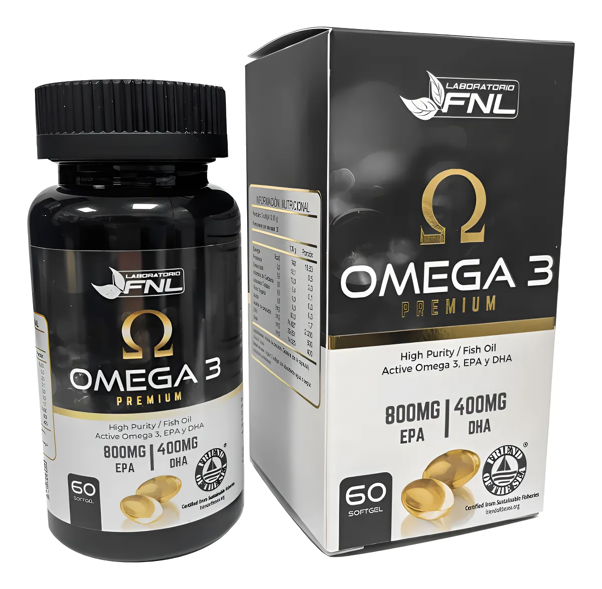 Omega 3 Premium 800/400 EPA/DHA x 60 softgel FNL