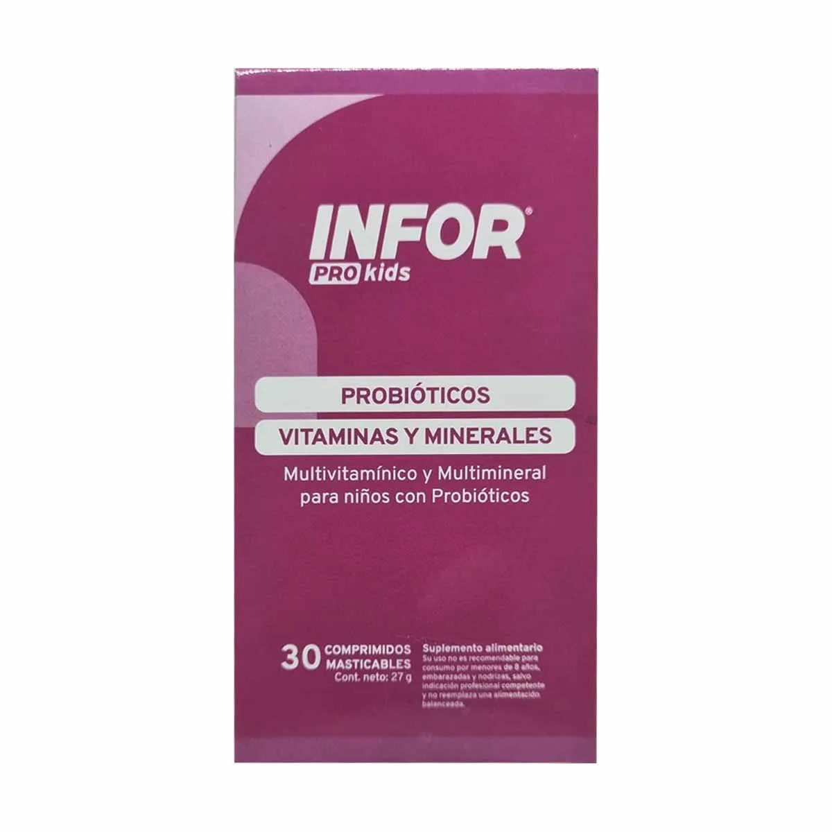 INFOR PRO KIDS X 30 COMPRIMIDOS MASTICABLES