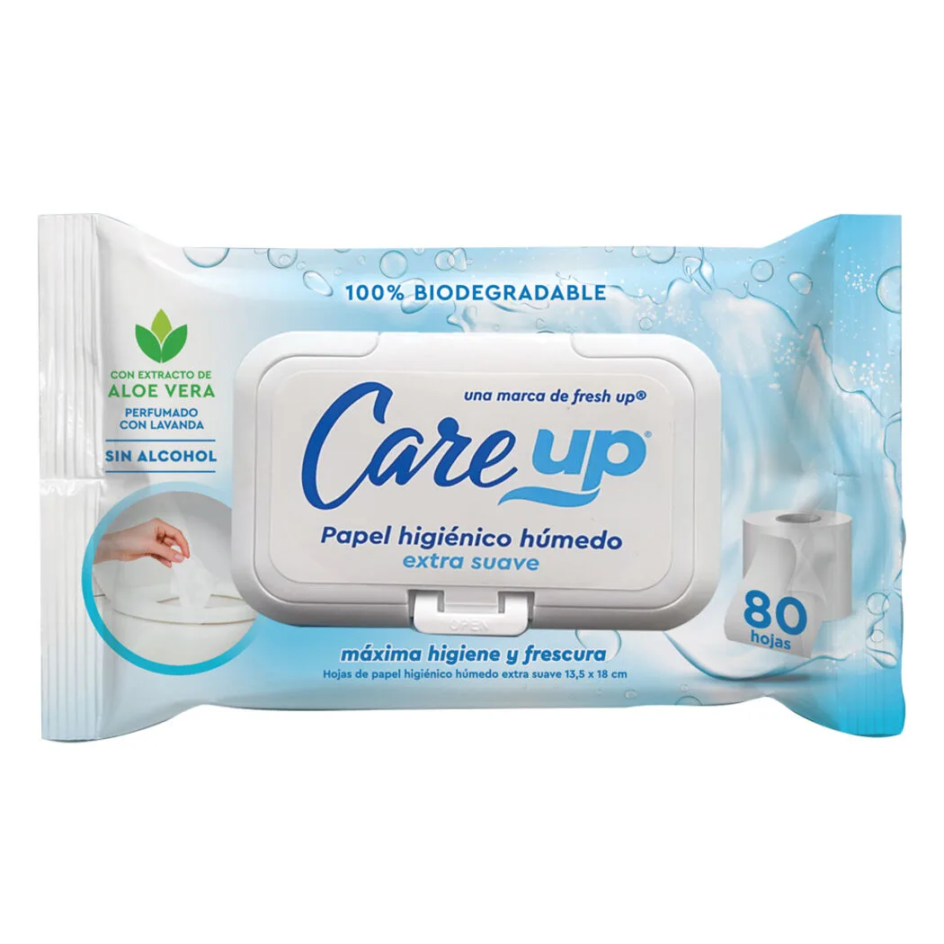 CARE UP PAPEL HIGIENICO HUMEDO 80G