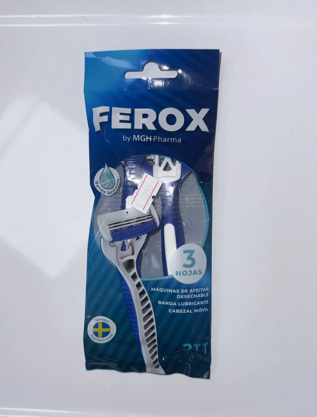 FEROX RASURADORA 3 HOJAS X 2 UNIDADES